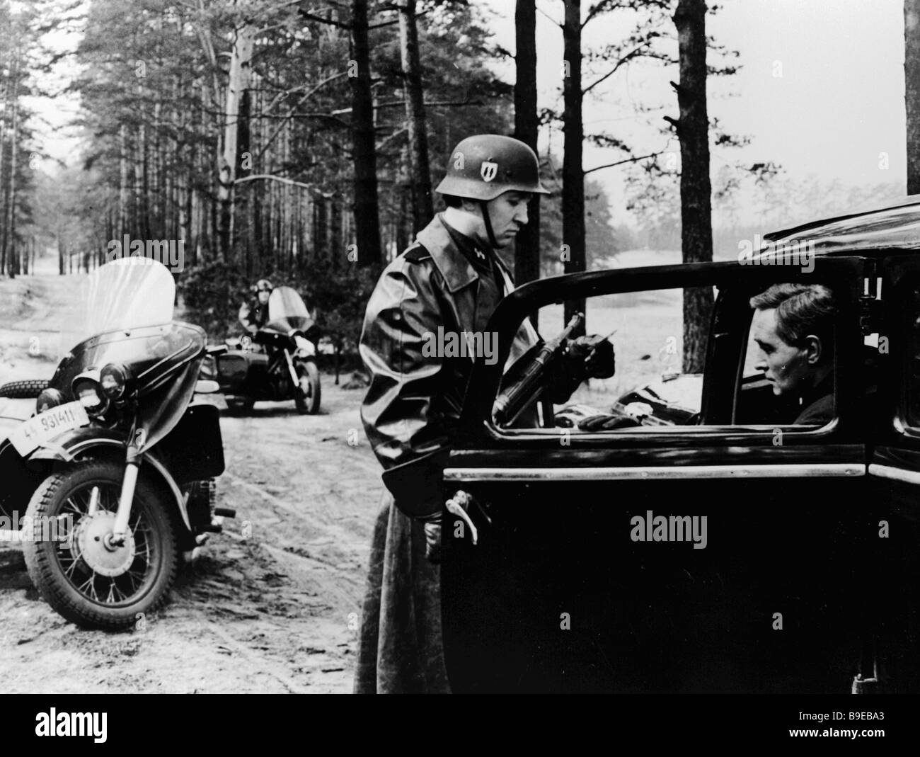 Vyacheslav Tikhonov as Stierlitz in the car in director Tatyana ...