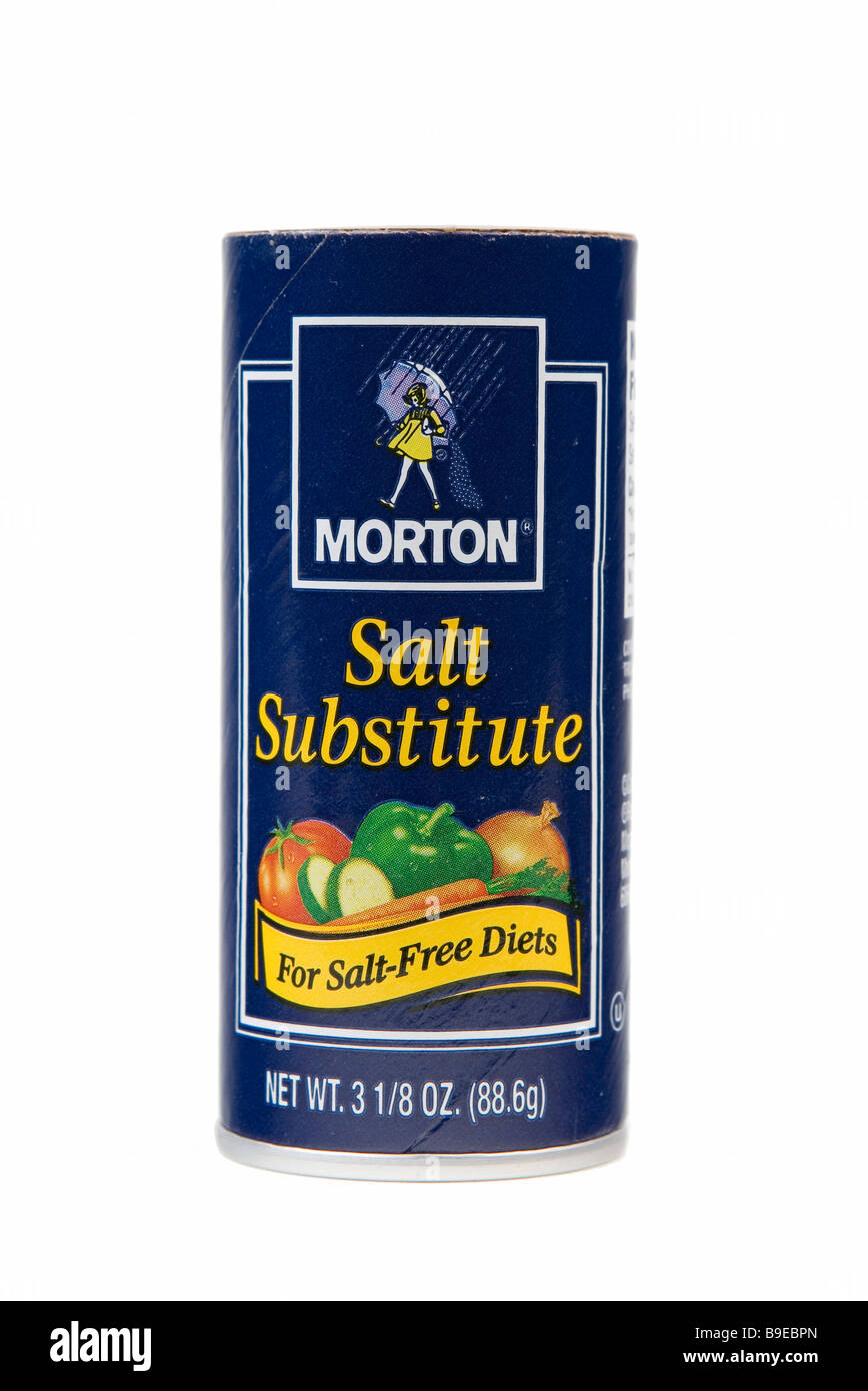 Morton Salt Substitute for Salt-Free diets Stock Photo