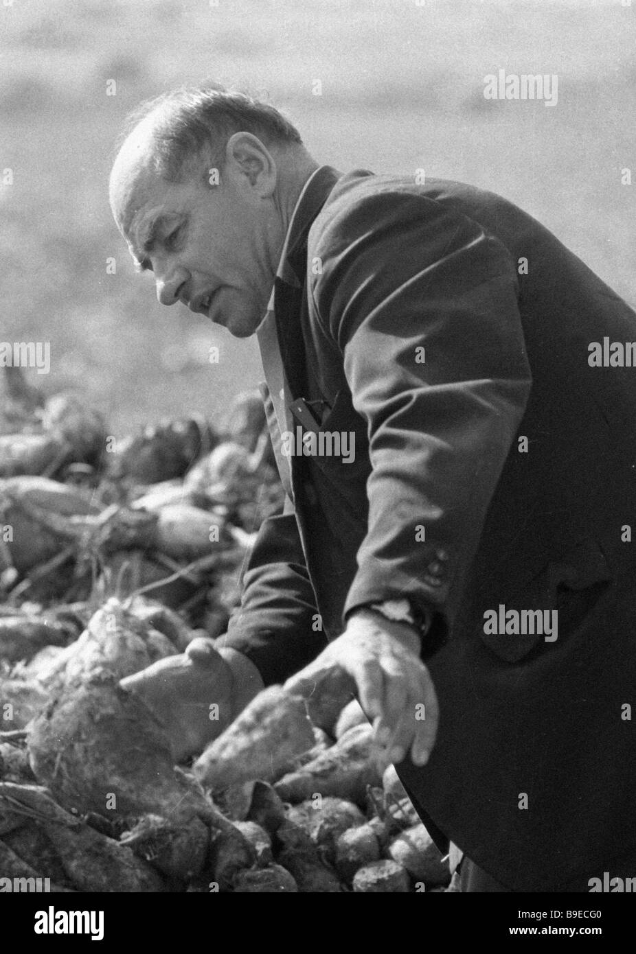 Ivan Balov chairman of the Lenin collective farm of the Starozhilovsky