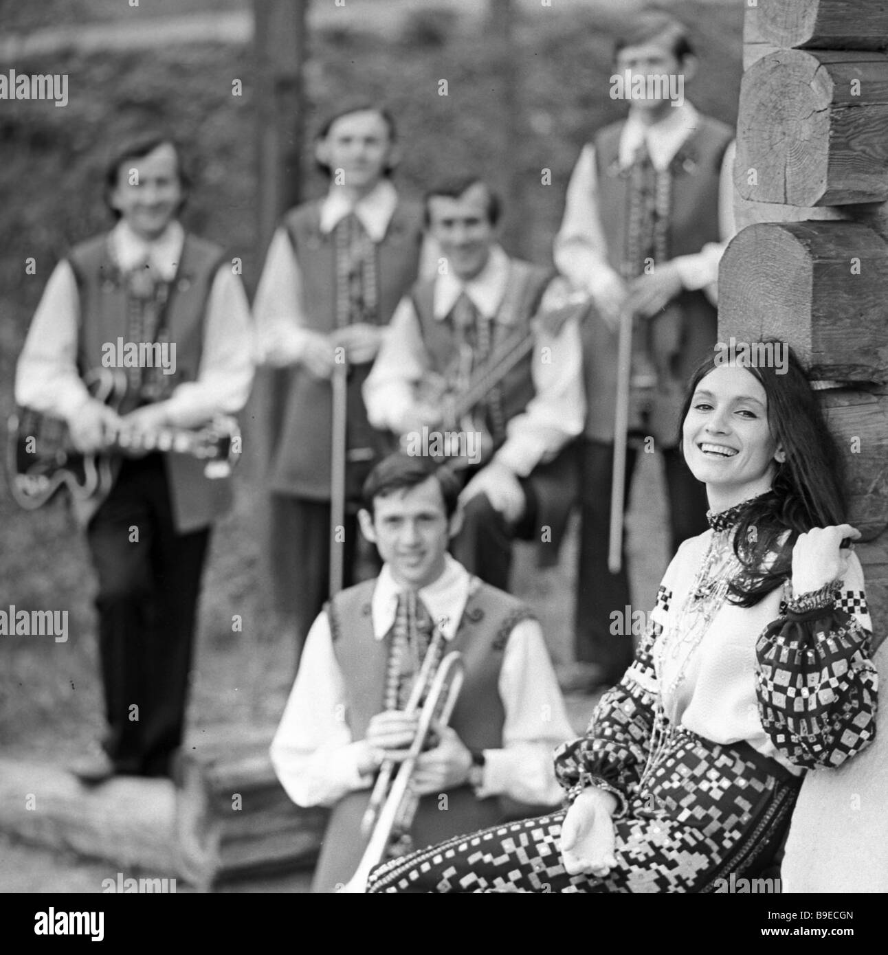 Sofia Rotaru right Merited Artist of the Ukrainian SSR singer with the 