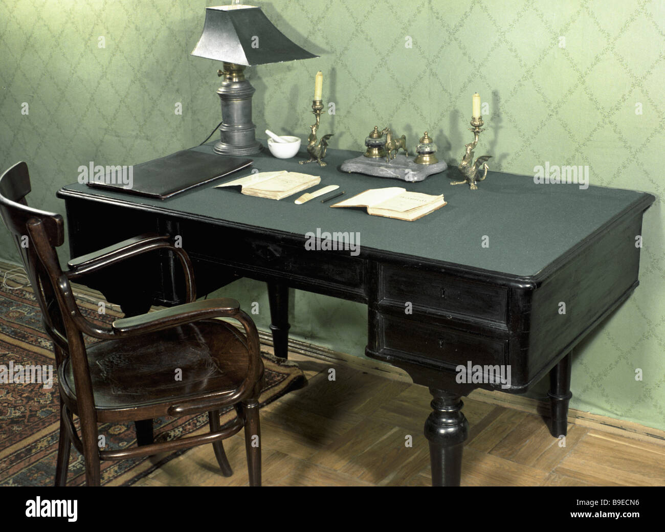 The Working Table Of The Writer Anton Chekhov From The Collection