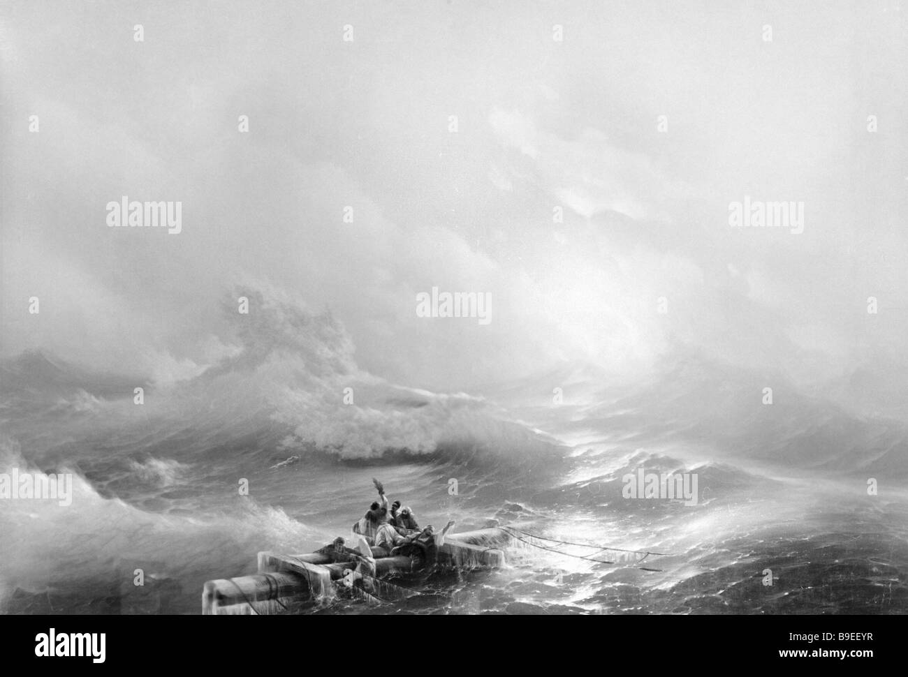 Ivan Aivazovsky The Ninth Wave State Russian Museum St Petersburg Stock