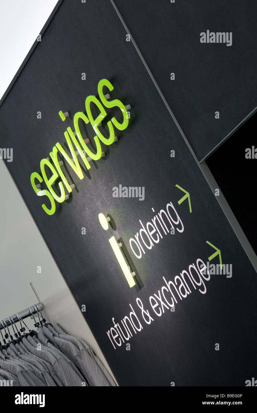 A Marks and Spencer shop sign Stock Photo
