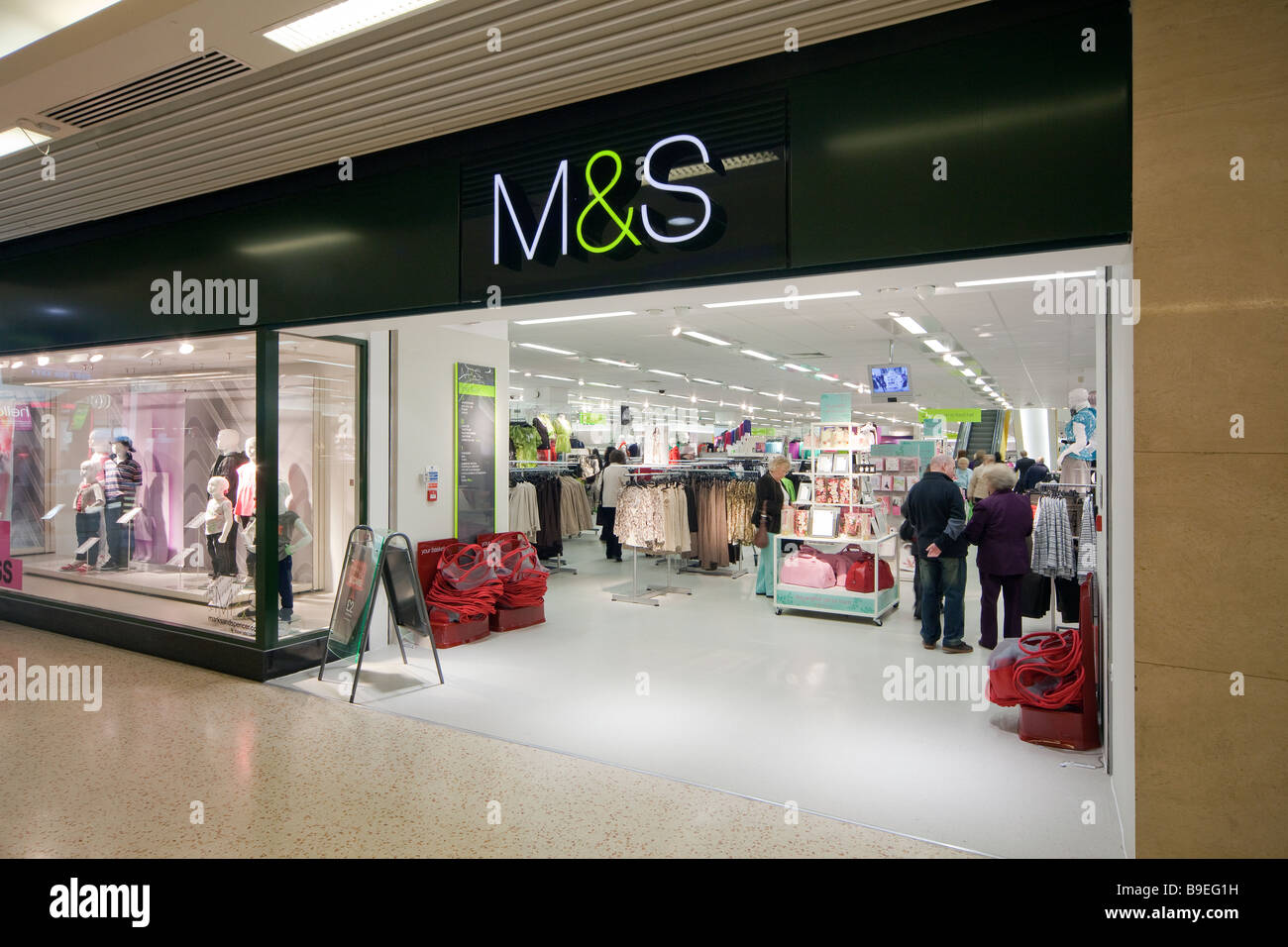 Marks and Spencer shop front Stock Photo Alamy