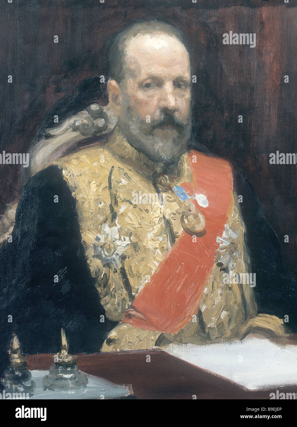 Ilya Repin Portrait of Count Witte Sergei Witte 1849 1915 major Stock ...