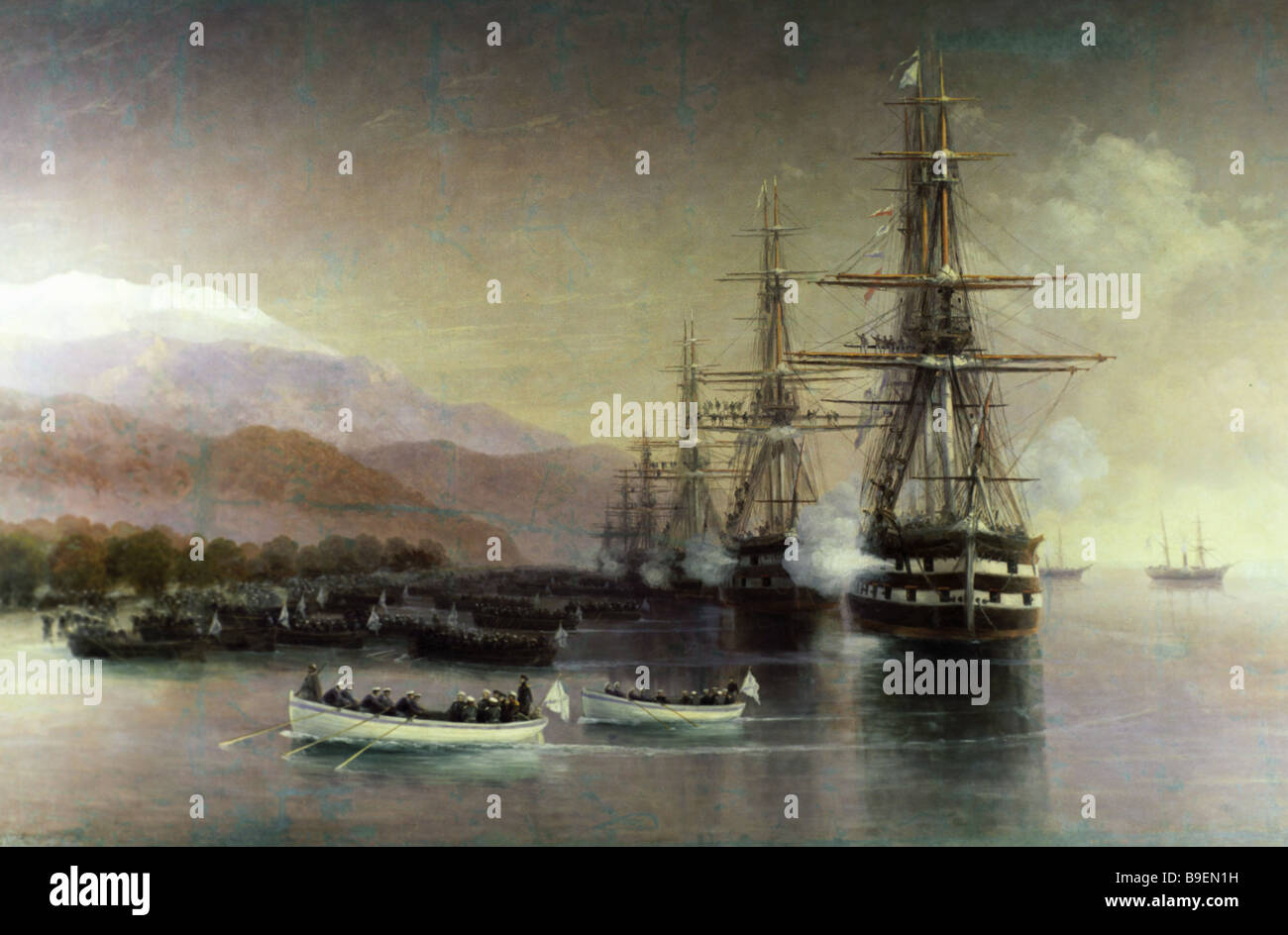 Картина айвазовского десант в субаши