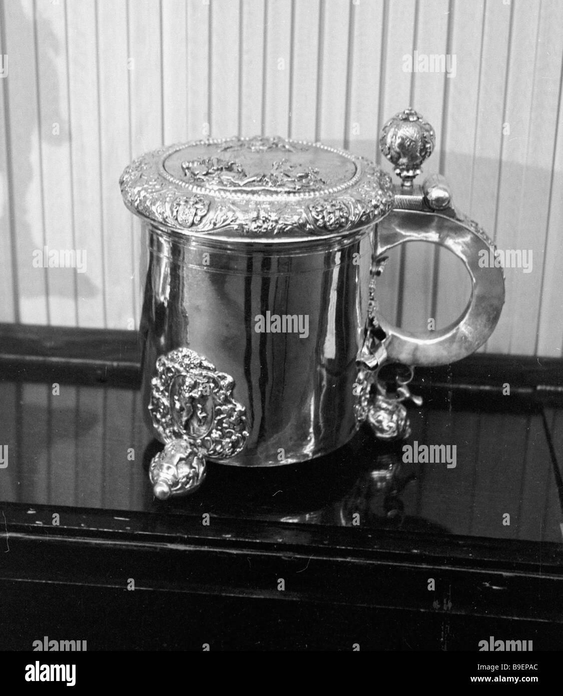 17th century silver cup a gift from Swedish King Karl XI to Riga