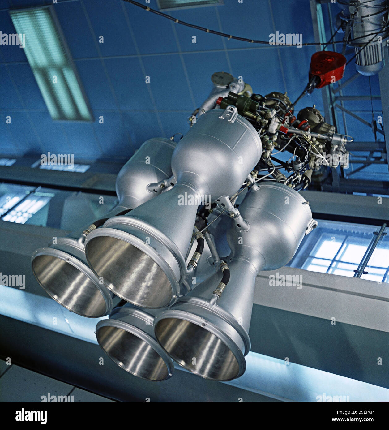 The RD 214 rocket engine using liquid propellant installed on the