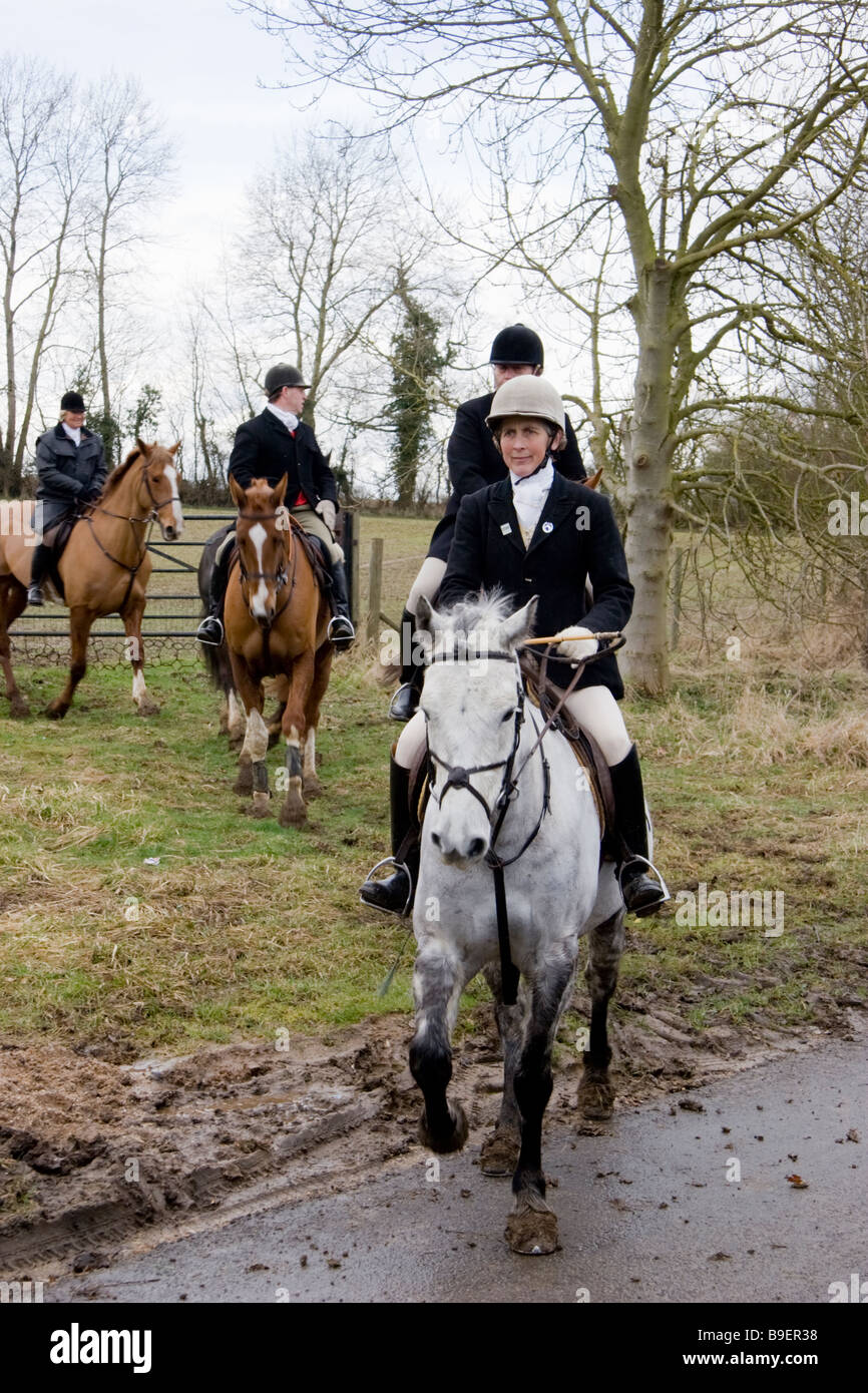 The Essex and Suffolk Hunt England Stock Photo