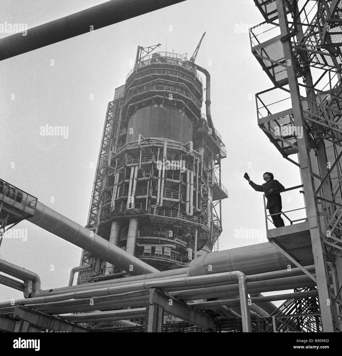 A catalytic cracking regenerator reactor Kremenchug Oil refinery Stock Photo Alamy