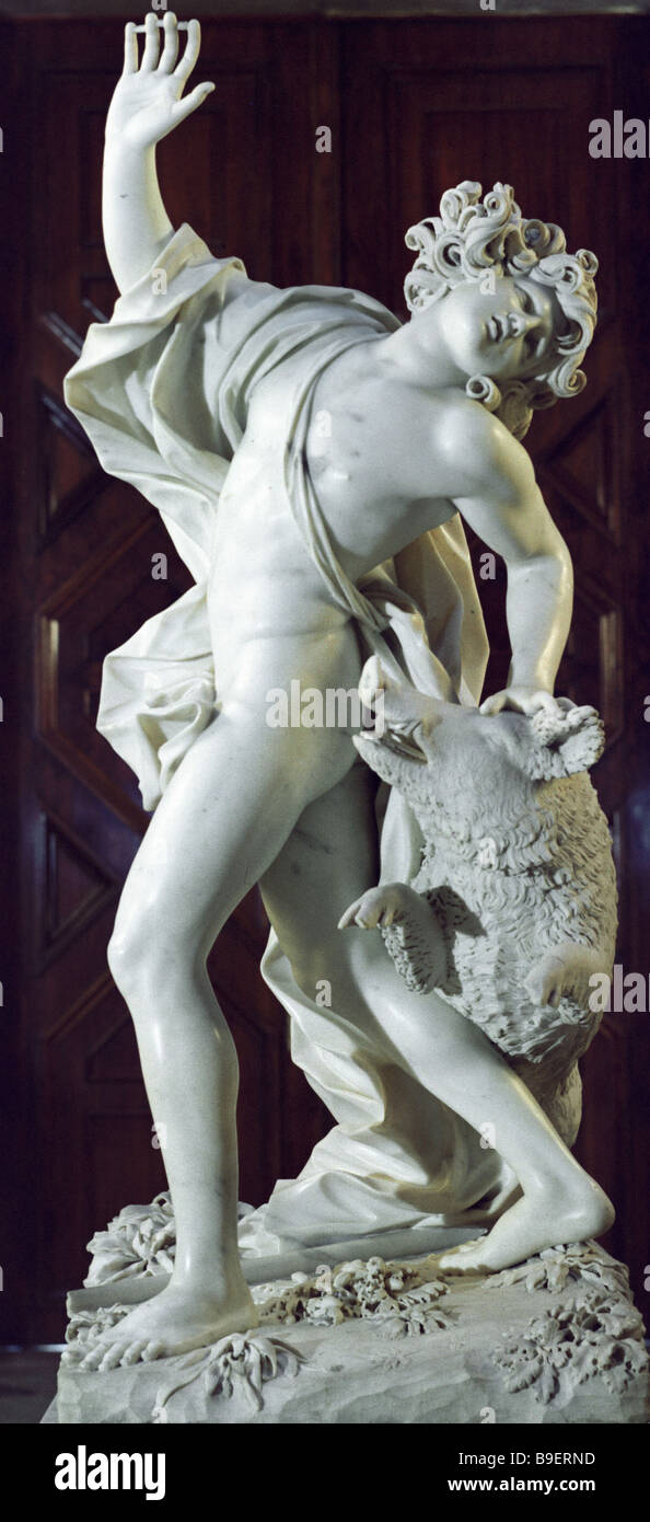 Death of Adonis sculptural composition by Giuseppe Mazzuola Collection of  the State Hermitage museum Stock Photo - Alamy