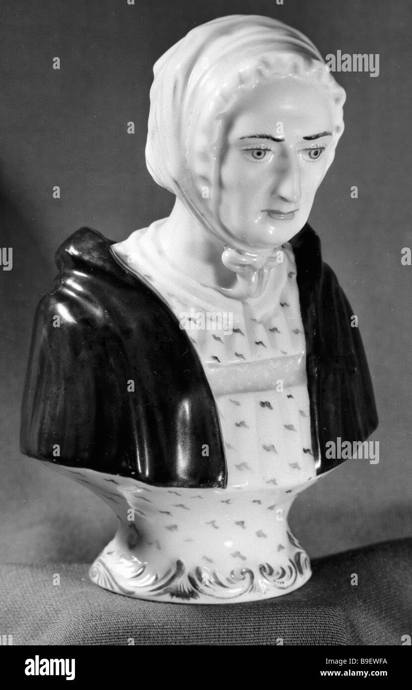 The Bust of a Lady in a Cap The porcelain figure made by the