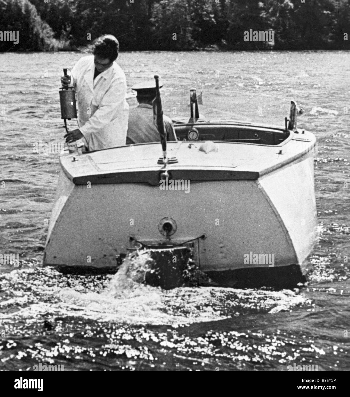 Official of the sanitary and epidemic control station sampling the