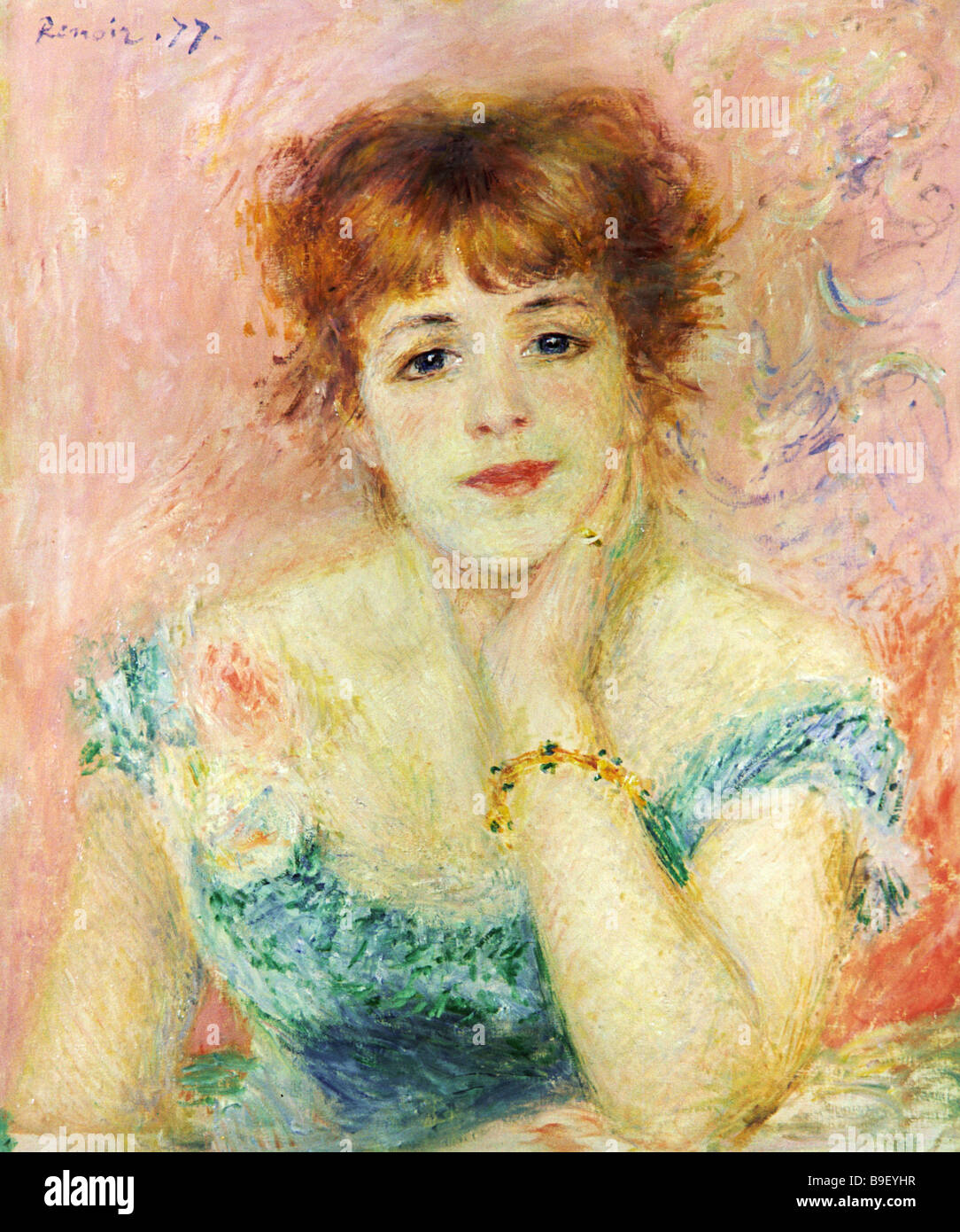 Portrait of the Actress Jeanne Samary by Pierre Auguste Renoir