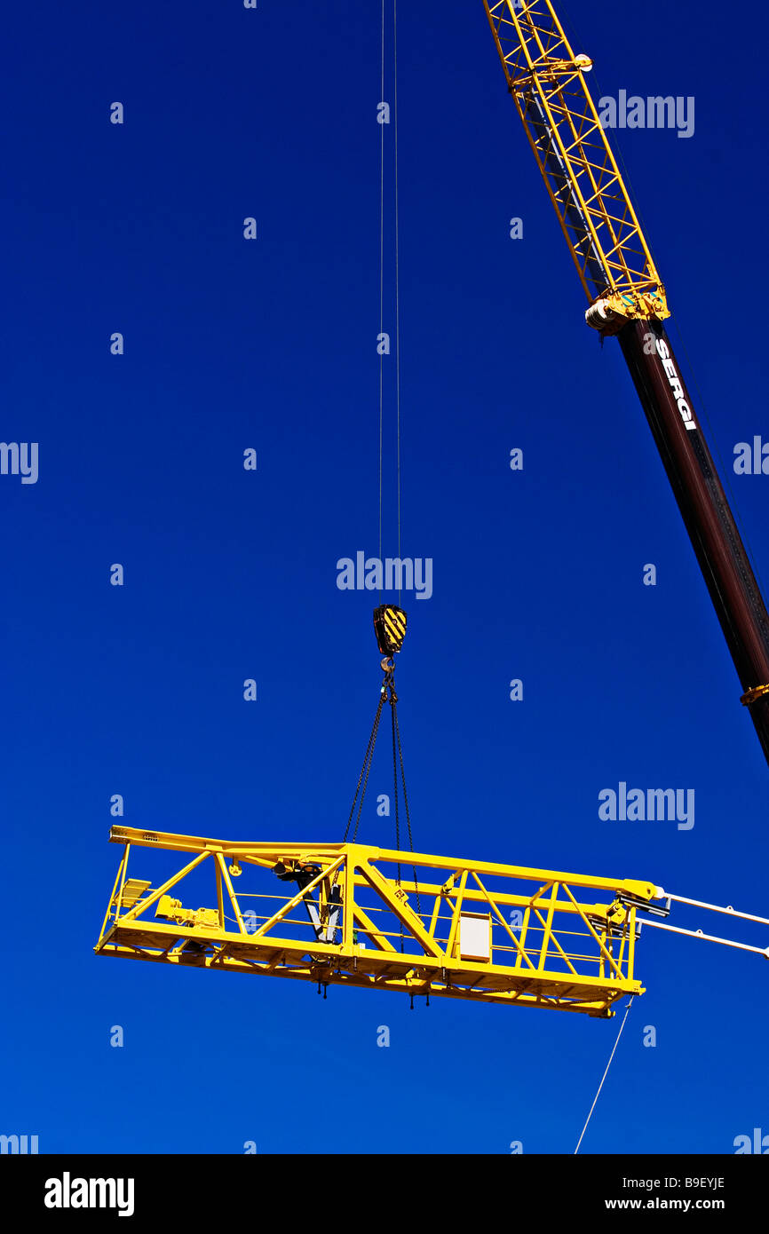Crane hoist lifting a load hires stock photography and images Alamy
