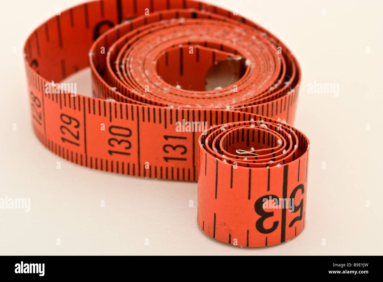 8 Yard Flexible Measuring Tape Stock Photo - Image of orange