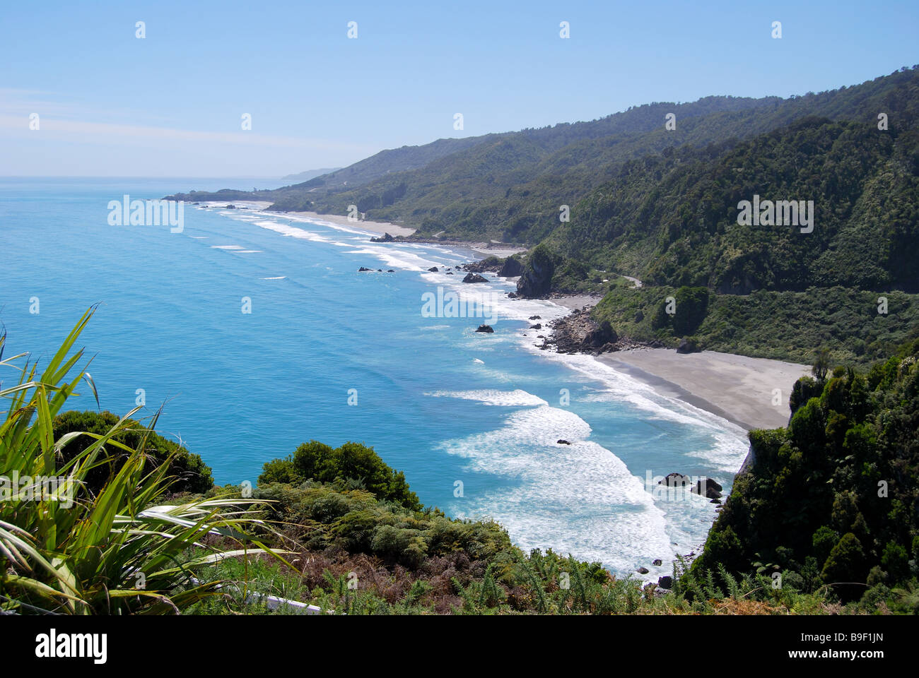 Coastal view, Paparoa National Park, West Coast, South Island, New Zealand Stock Photo