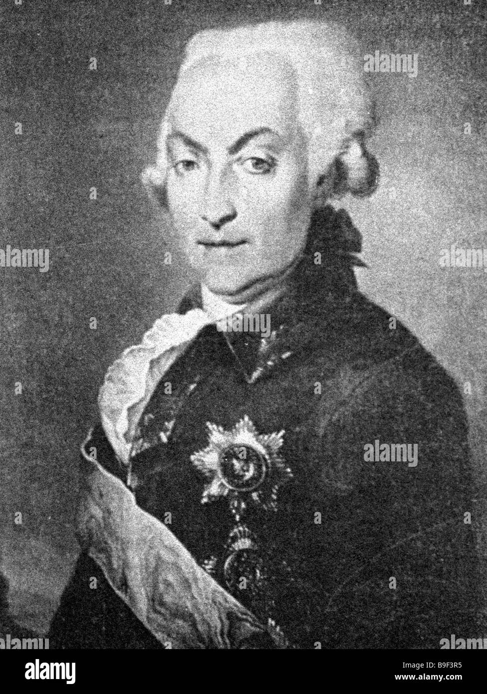 Unknown artist Portrait of Prince Nikolai Repnin Stock Photo