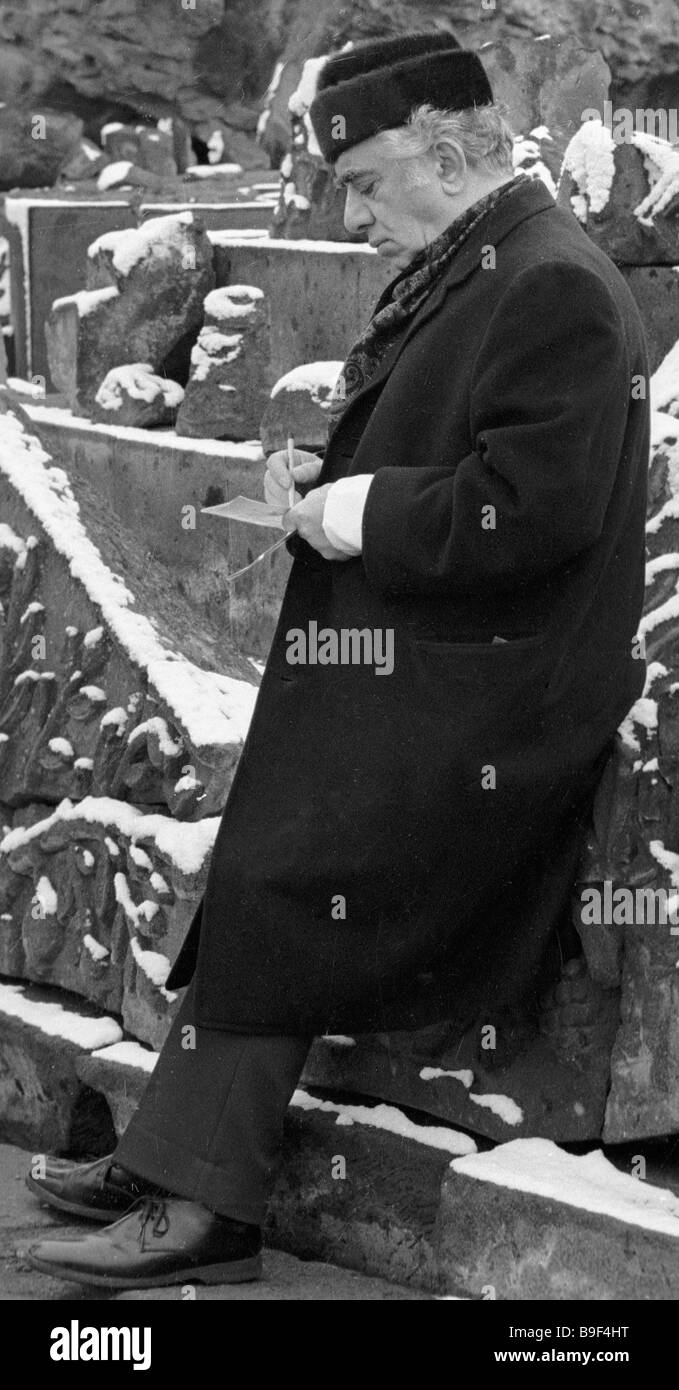 Composer Aram Khachaturian Takes A Walk Stock Photo Alamy