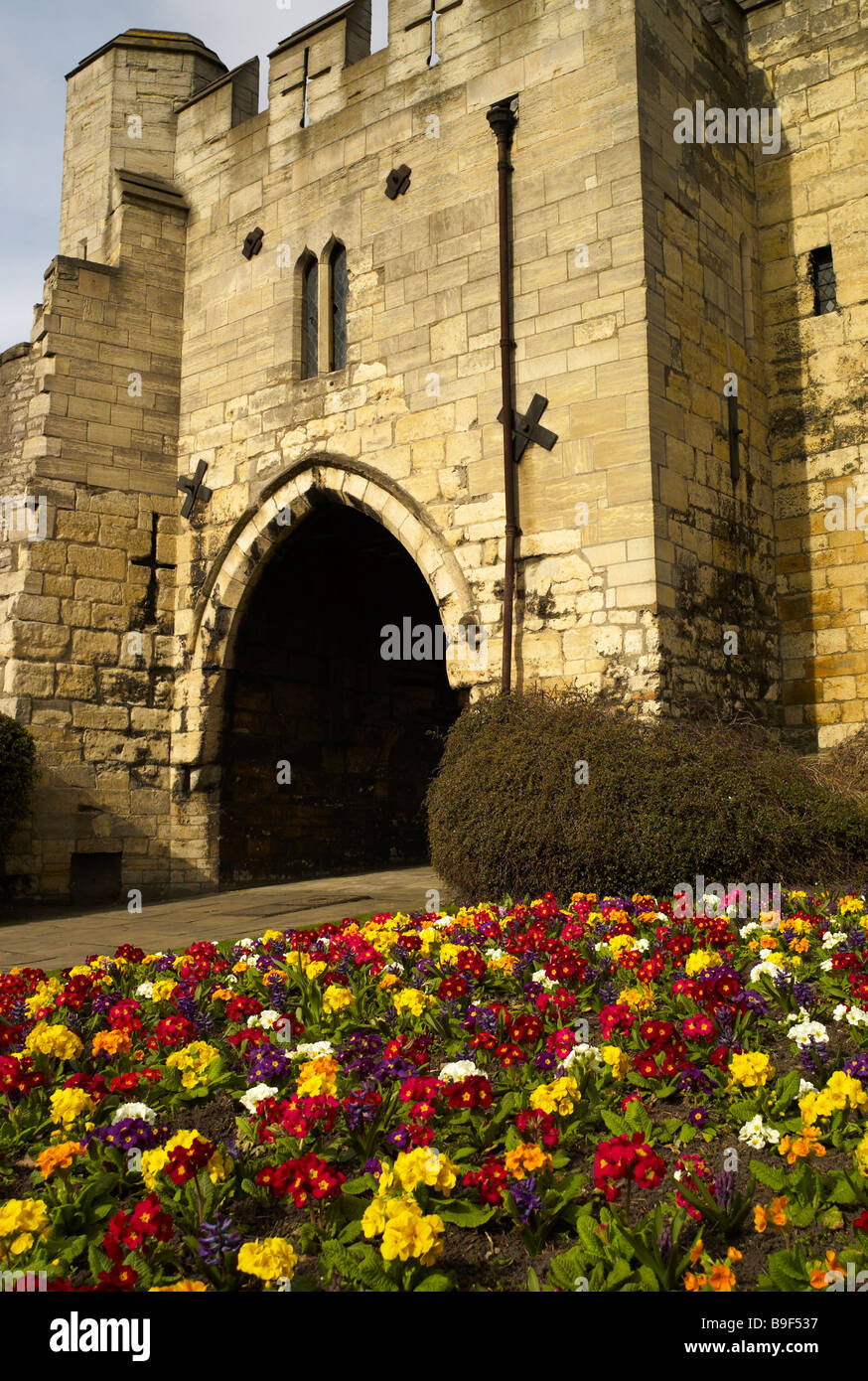 Entrance to the Cathedral Quarter, Lincoln Stock Photo Alamy