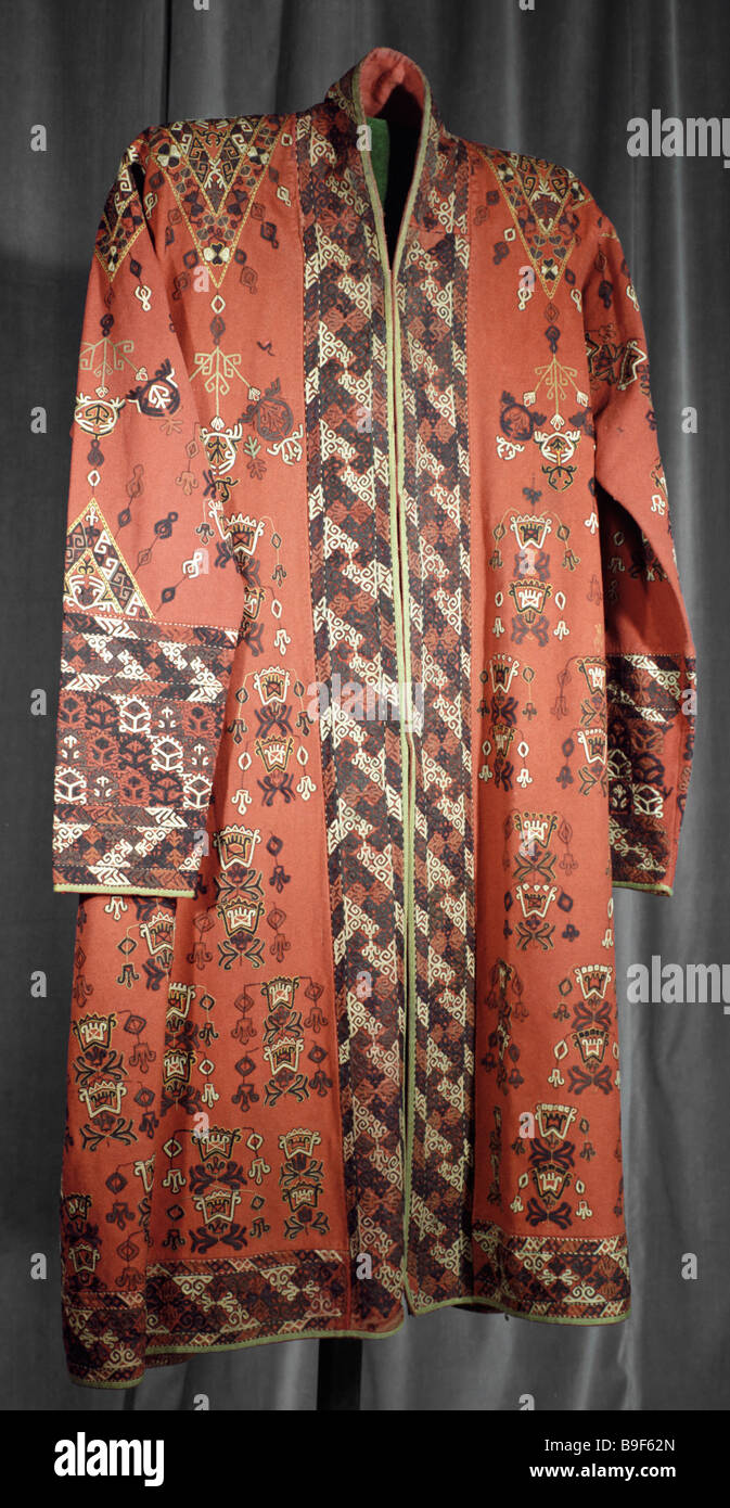 Woman s robe Turkmenia 19th century from the collection of the Oriental Art  Museum Stock Photo - Alamy