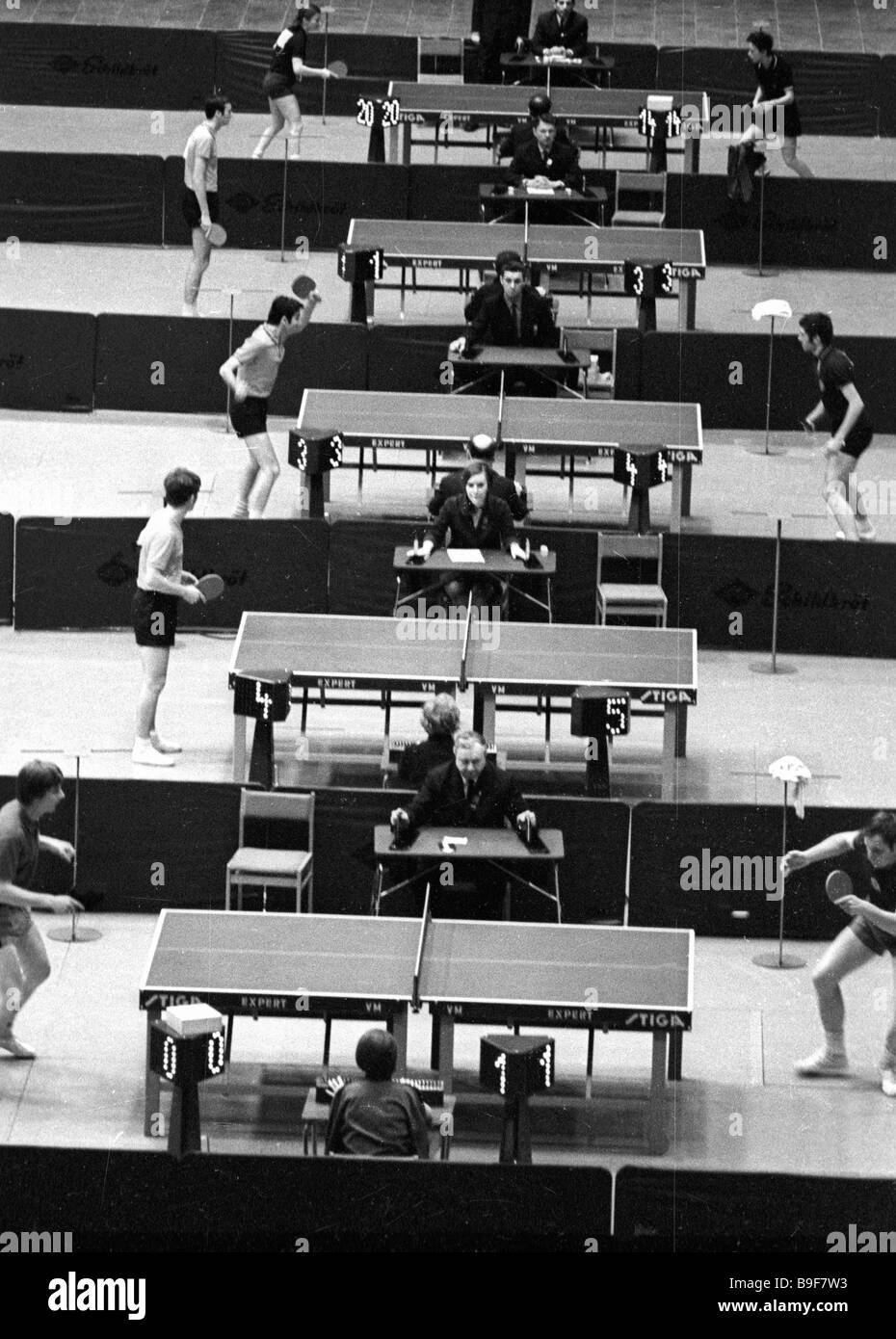 European Table Tennis championship Stock Photo Alamy