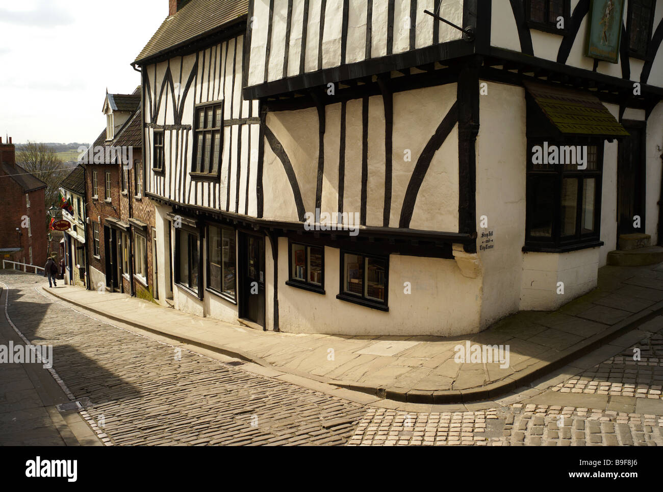 Timbered House, Steep Hill, Lincoln Stock Photo Alamy