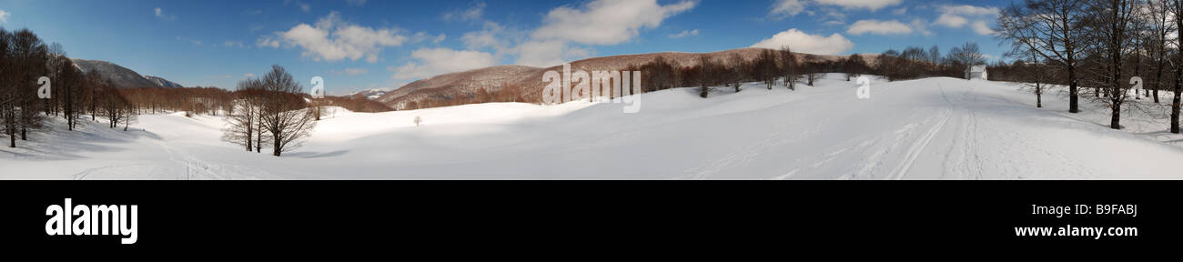 Glade in Hernici Mounts, Apennines (Italy) Stock Photo