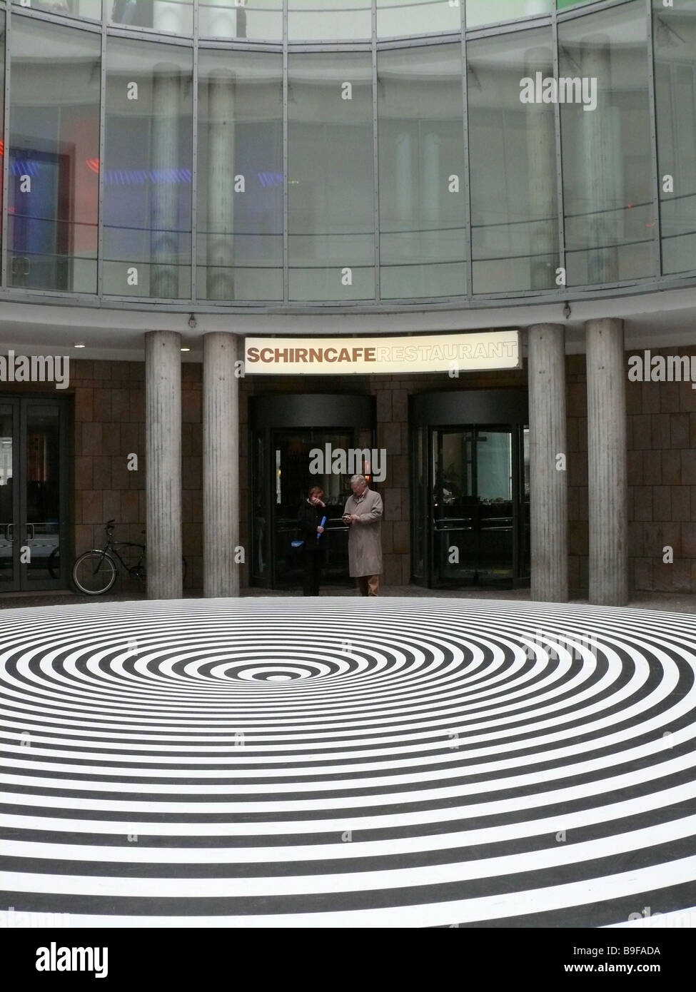 Germany Schirn art gallery Frankfurt rotunda artwork "Spazio ad