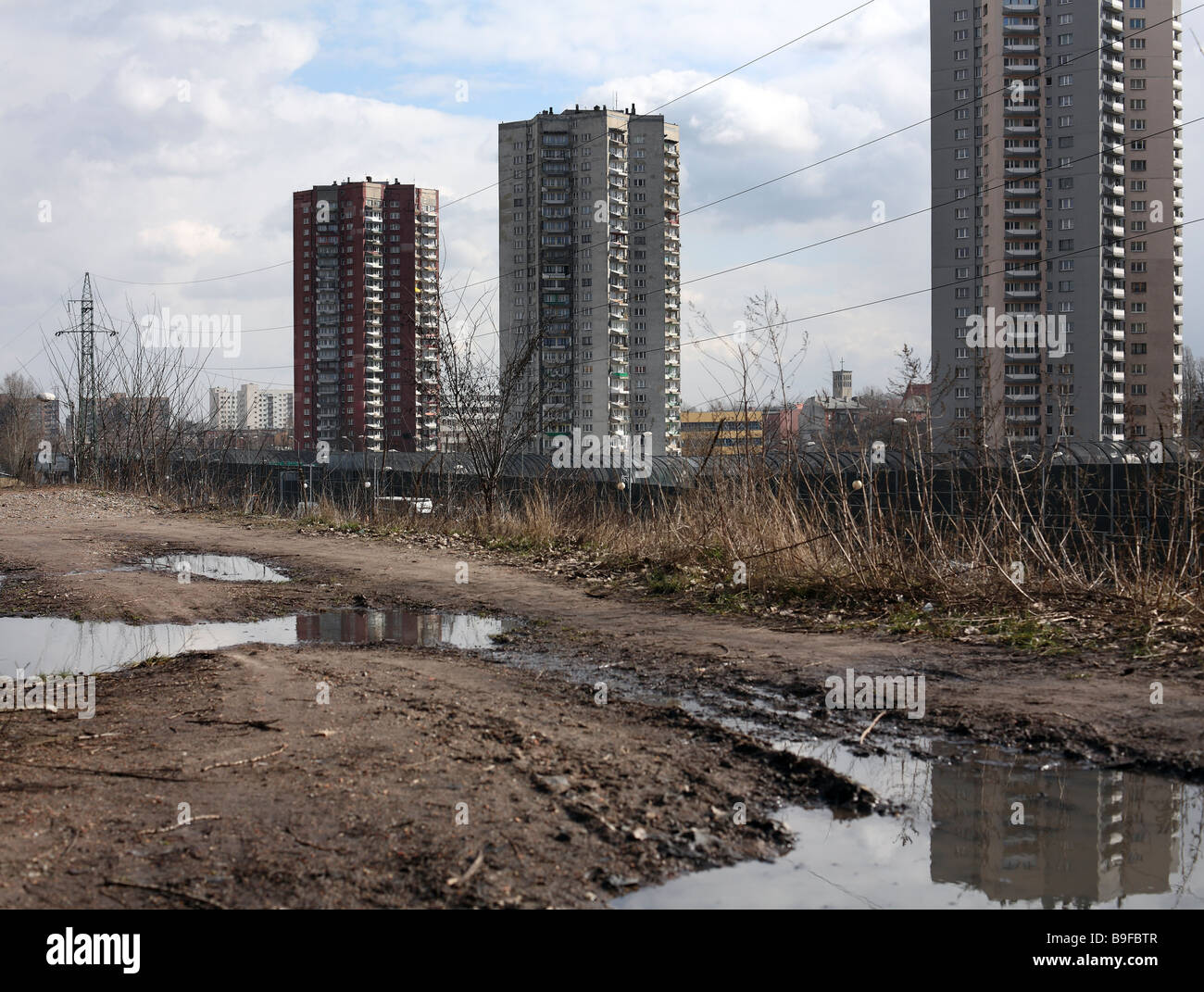 Poland Katowice Flats Stock Photo Alamy
