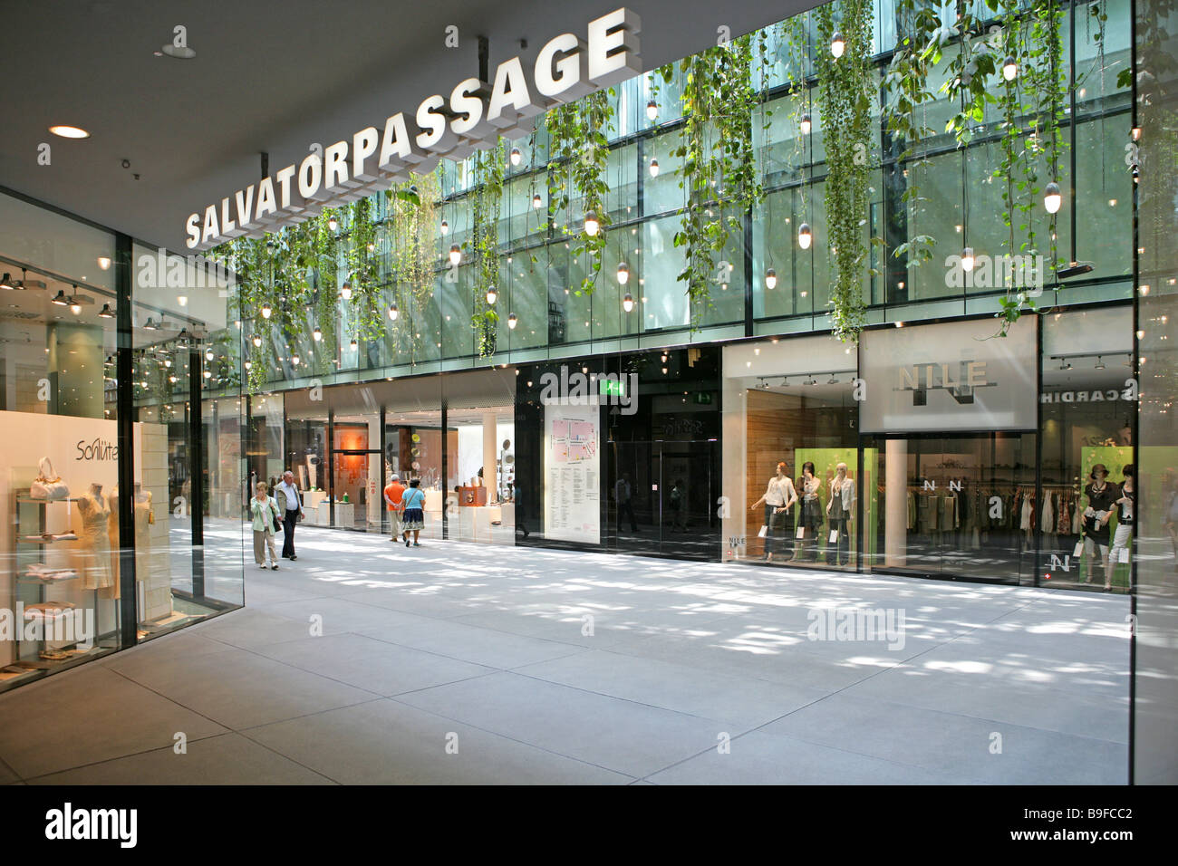 Germany Bavaria Munich shopping mall 