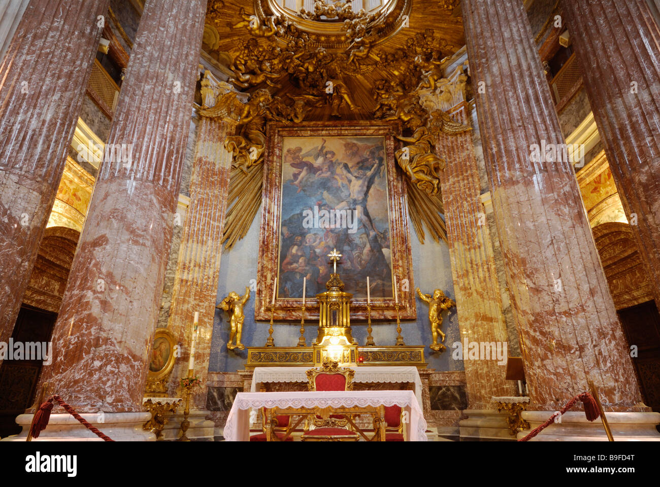 Altar of church, Sant'Andrea al Quirinale, Quirinal Hill, Rome, Latium