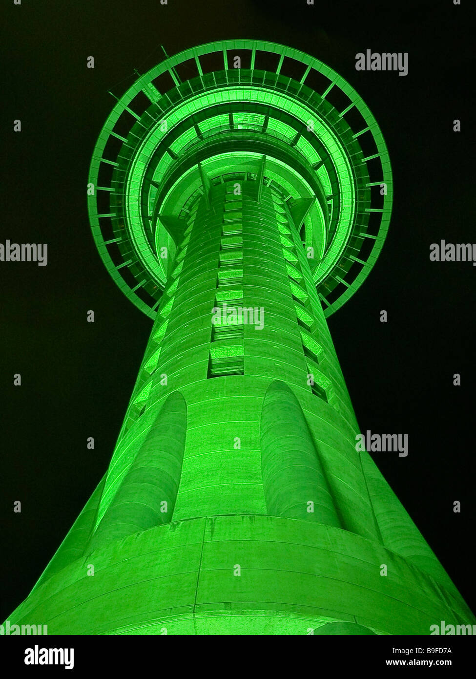Low angle view of tower, Oceania, Australasia, New Zealand Stock Photo