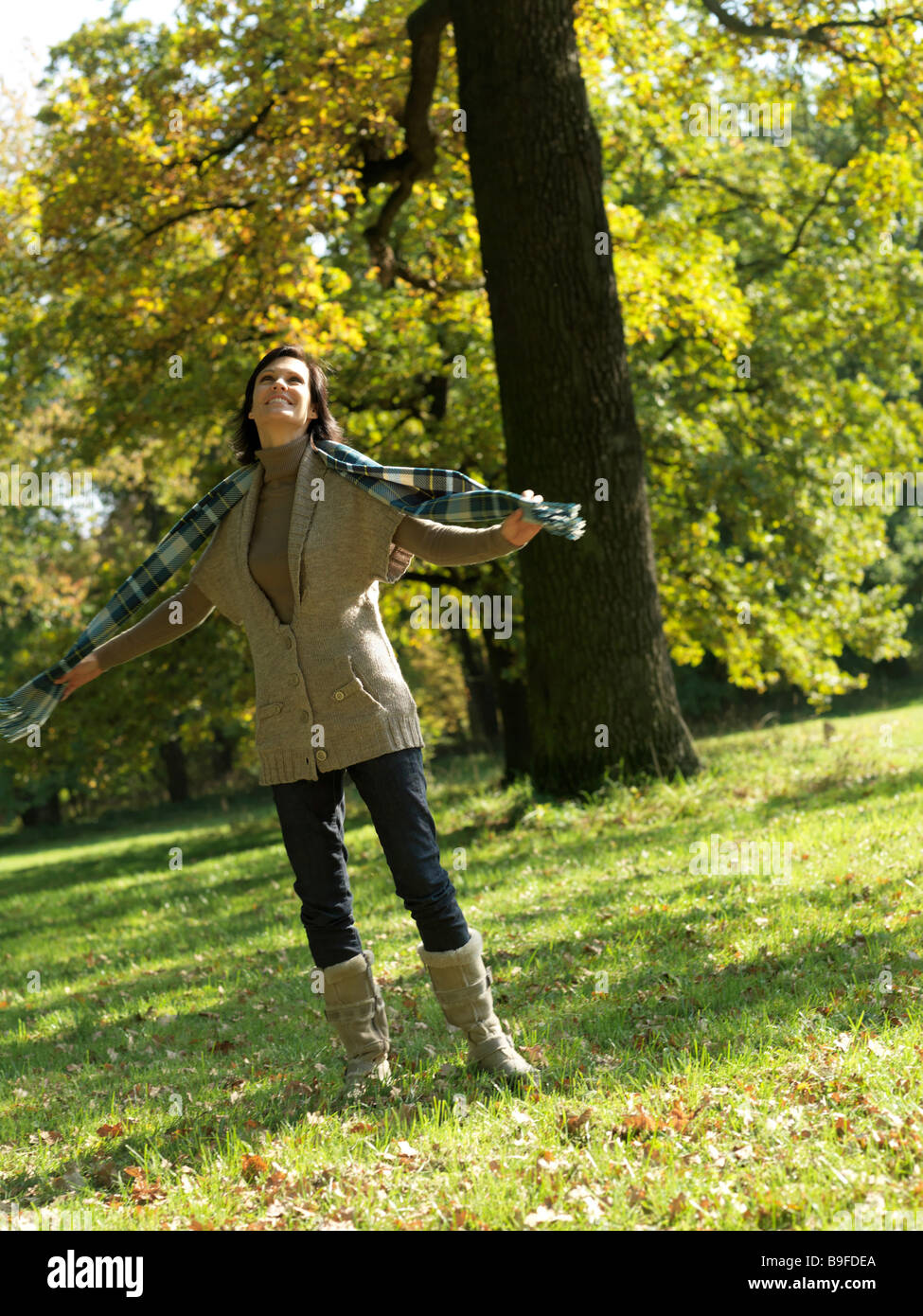 Mature woman in checked top hi-res stock photography and images - Alamy