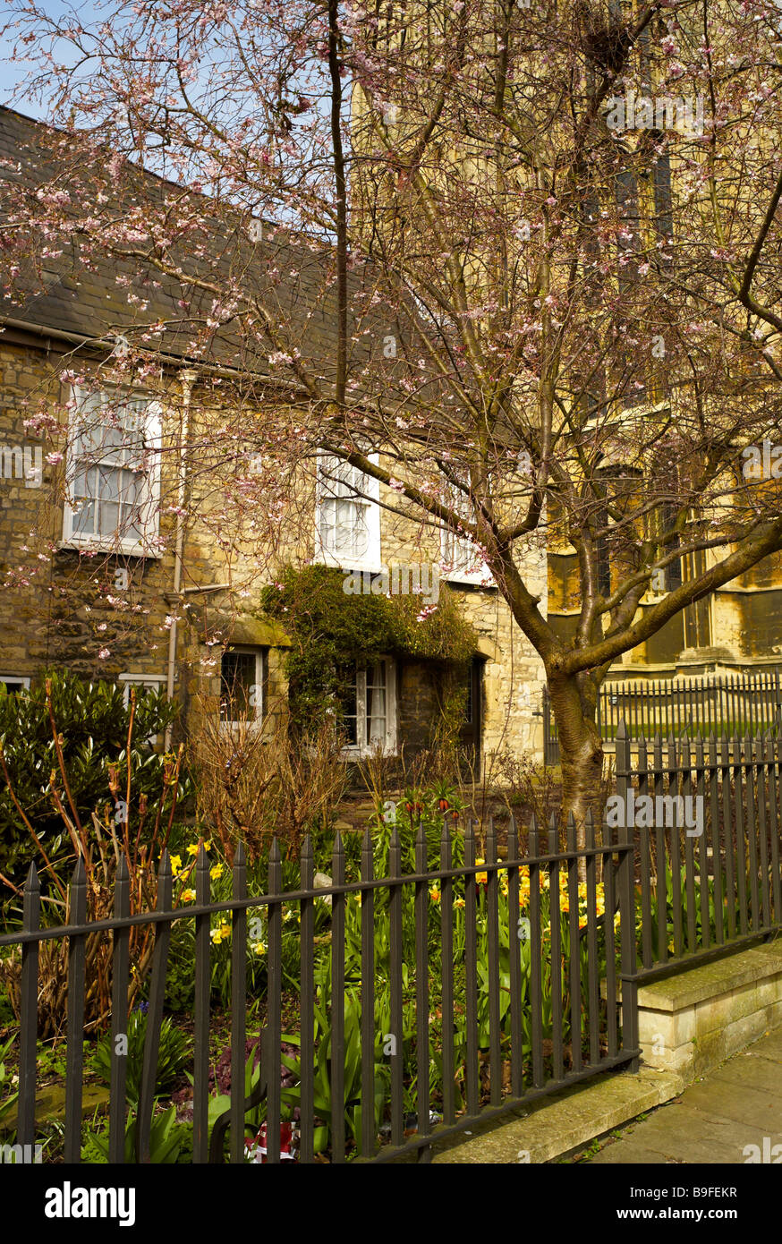 Spring Garden in the Cathedral Quarter , Lincoln Stock Photo Alamy