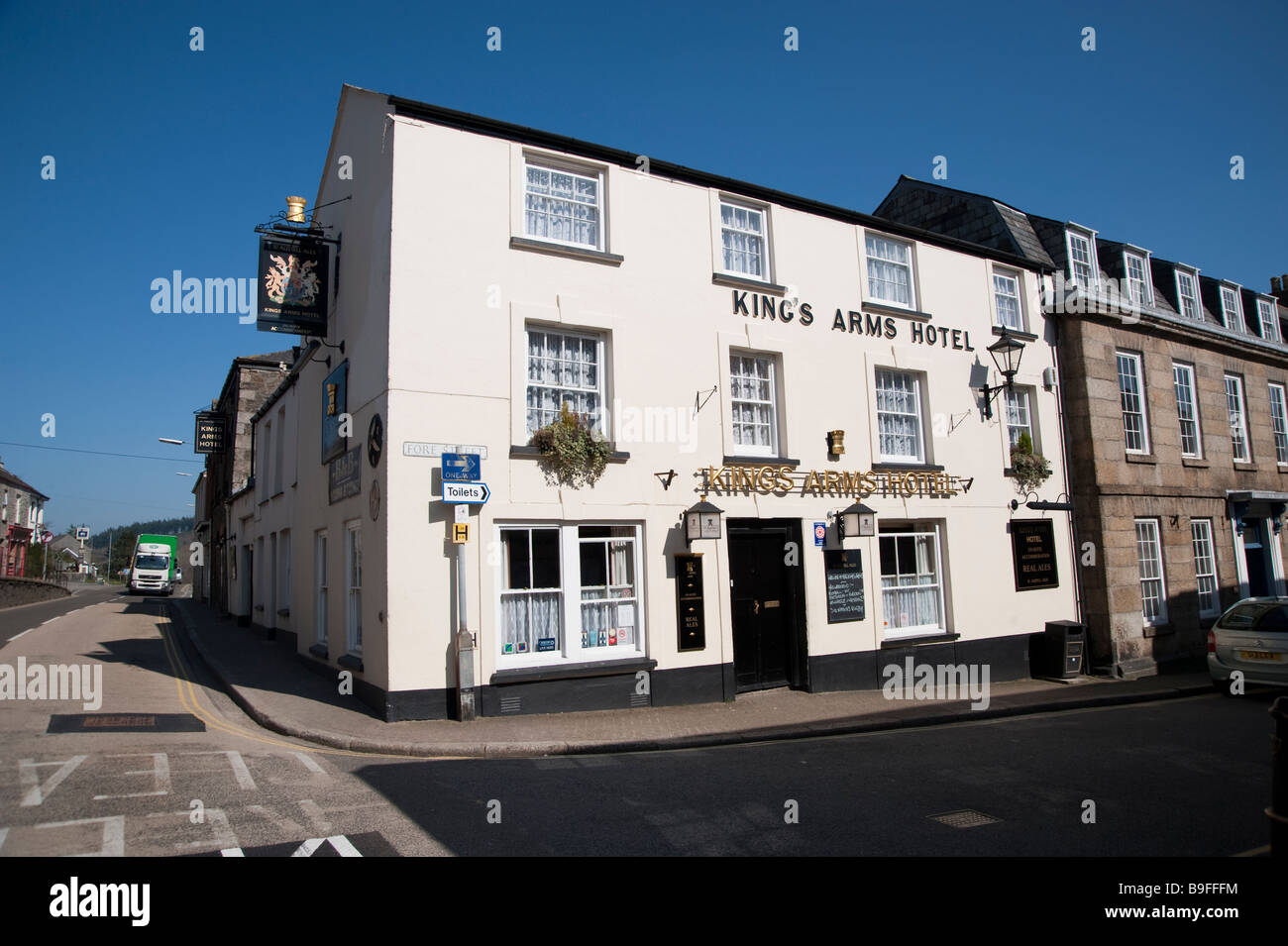 Kings Arms Pub Lostwithiel Stock Photo