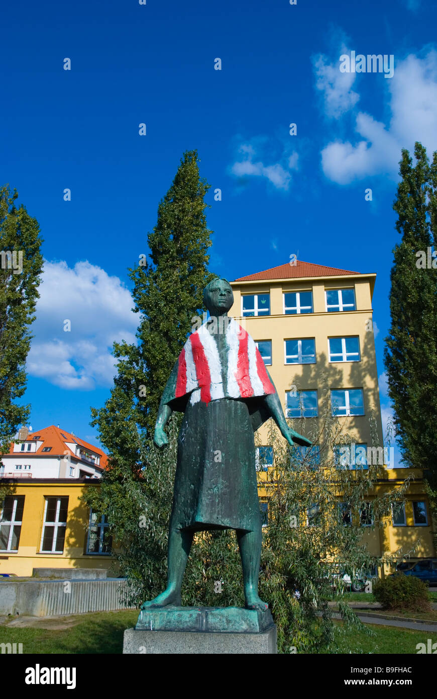 Anna proletářka, Anna the Proletariat (1962), sculpture by Ladislav Kovarik, Zizkov district, Prague, Czech Republic, Europe Stock Photo