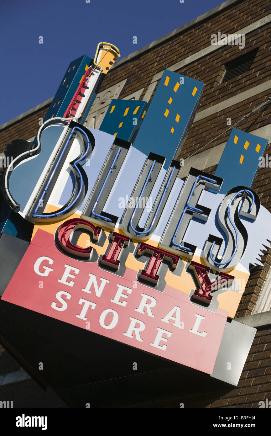 usa Tennessee Memphis neonsigns stroke Stock Photo Alamy