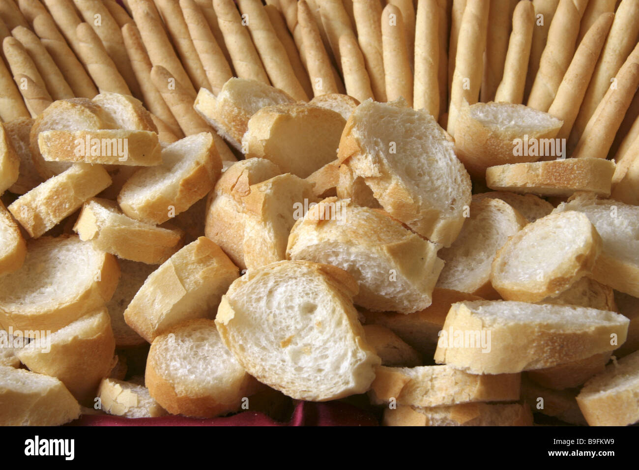 Stilllife food bread specialities Italian Stock Photo
