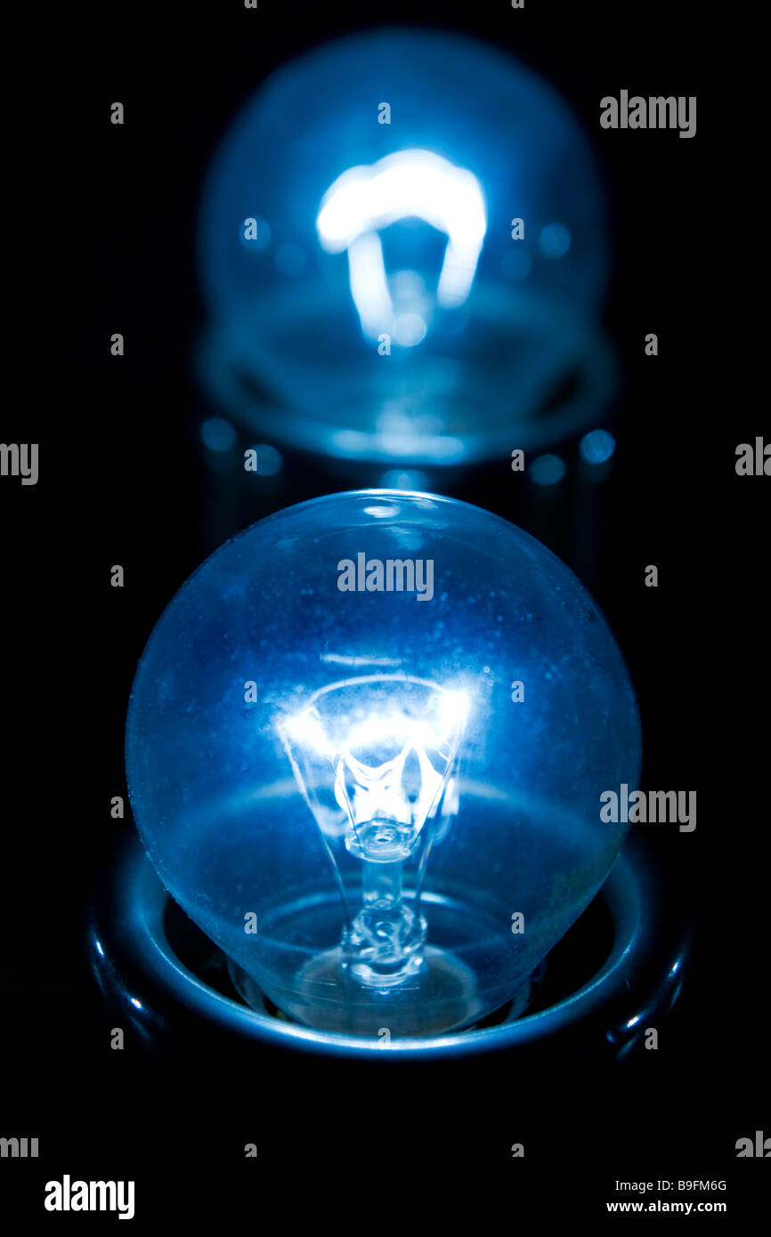 electronic equipment electricity light incandescent bulb bulb Stock