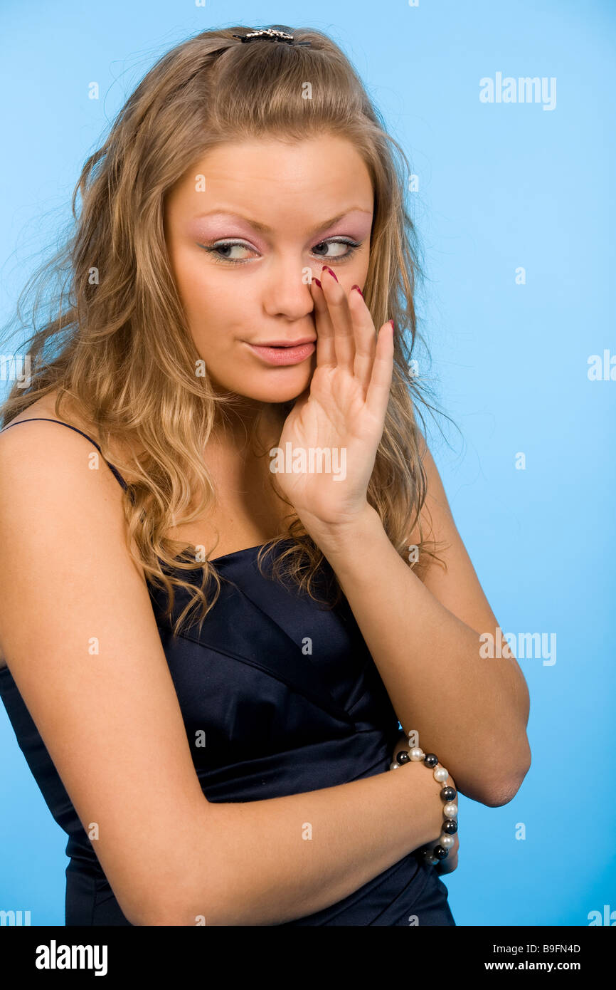 closeup portrait of the beautiful blond woman Stock Photo - Alamy