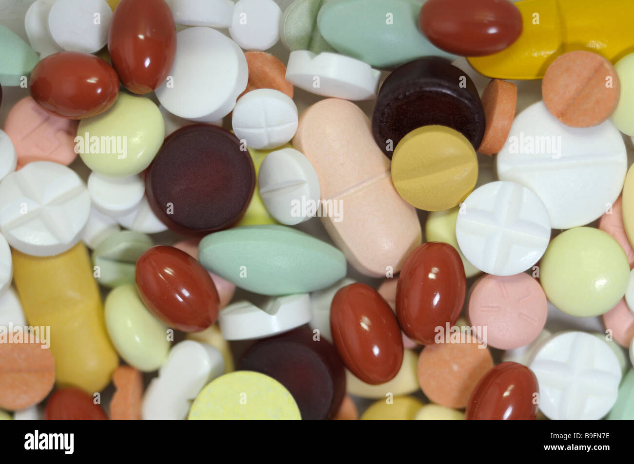 Colorful tablets Stock Photo