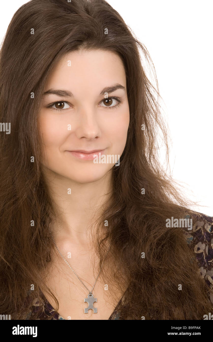 closeup portrait of the beautiful young woman Stock Photo - Alamy
