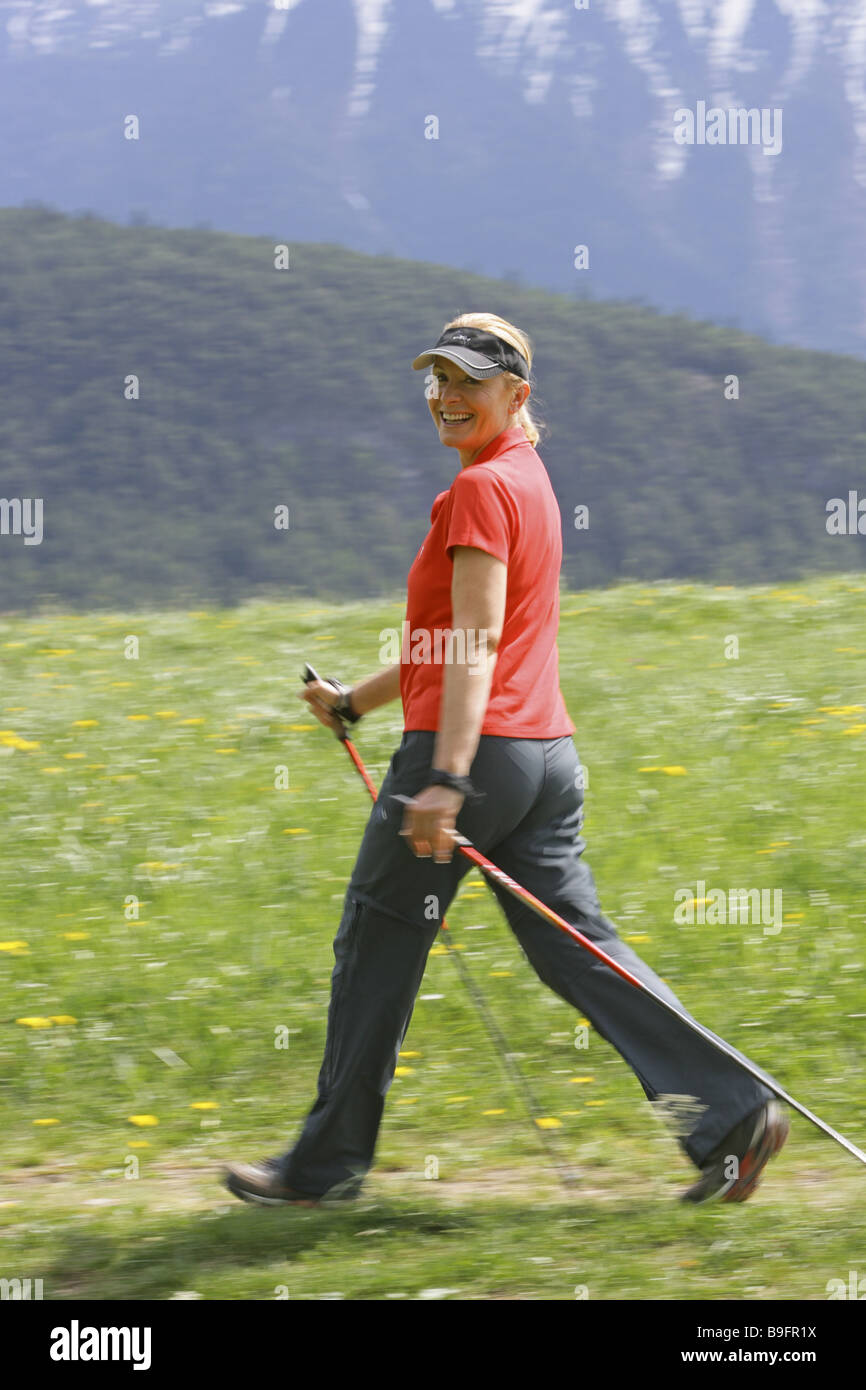 60 years old woman walking stick hi-res stock photography and images ...