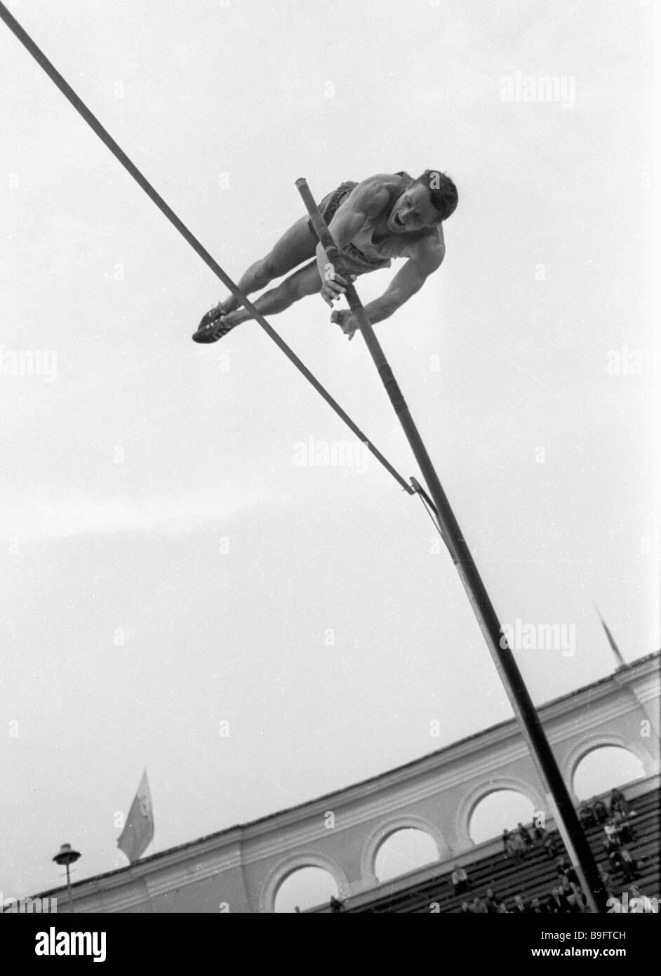 USSR pole vaulting champion and record holder Gennady Stock