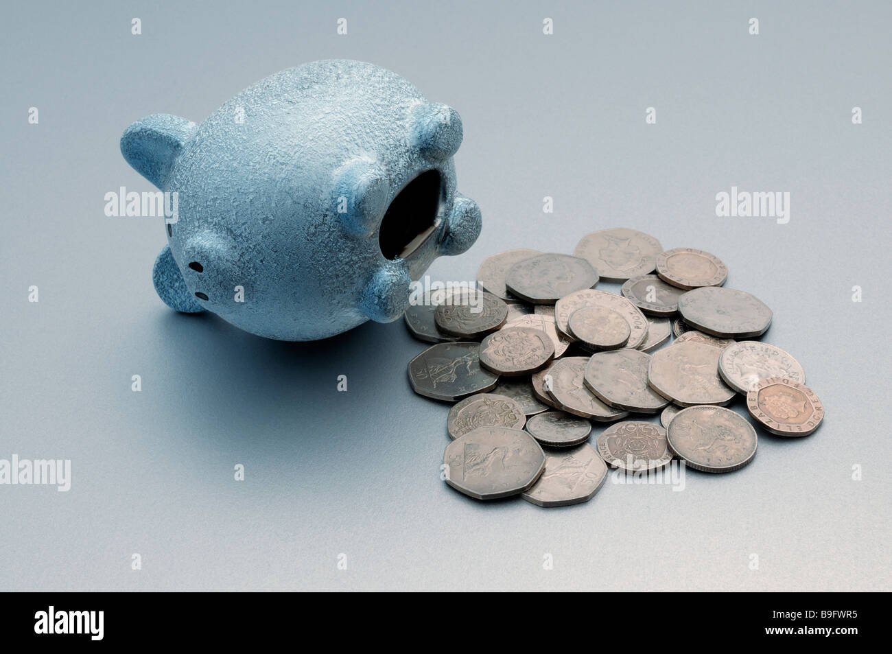 Empty piggy bank Stock Photo