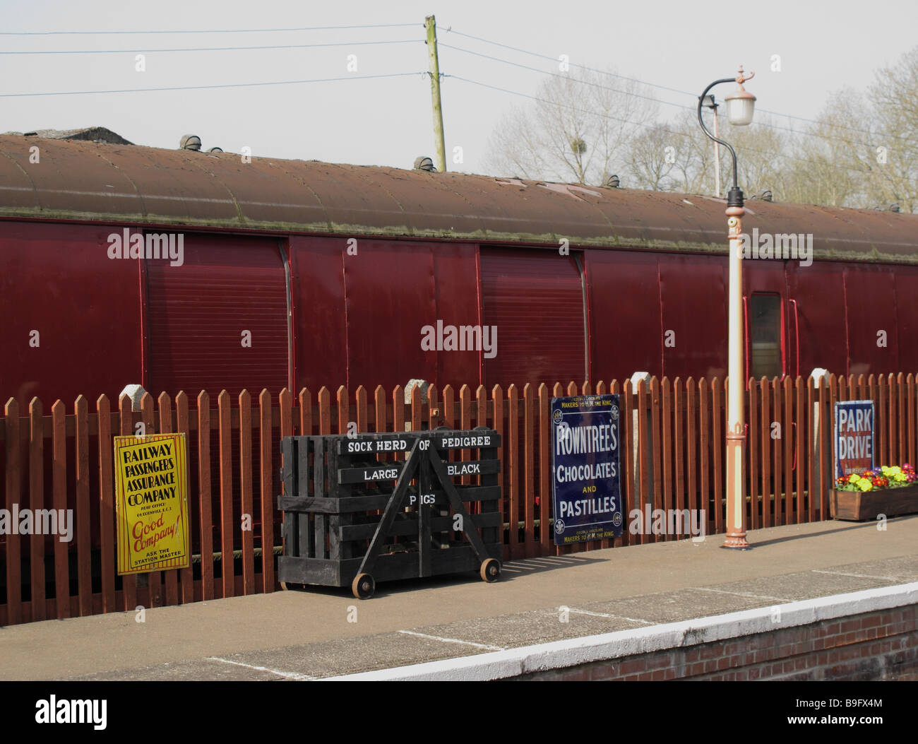 West Somerset steam railway station, Lydeard, Somerset, England