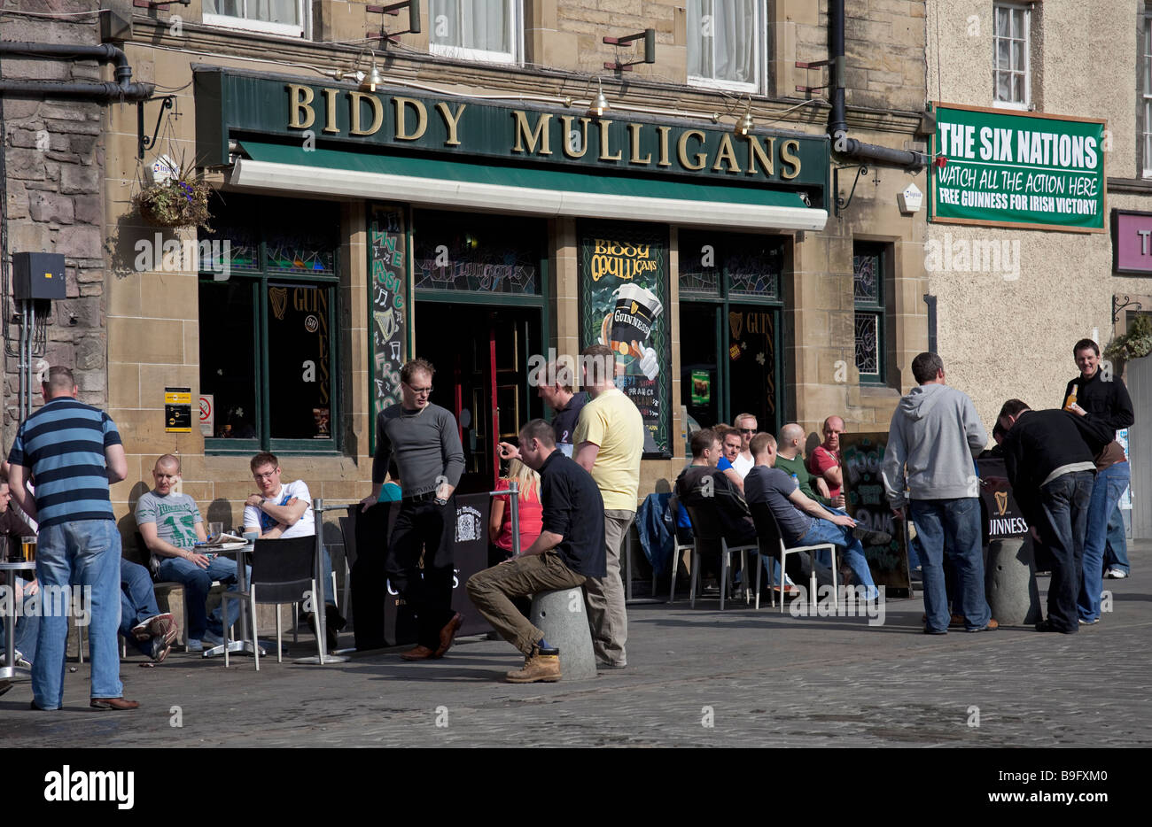 Biddy Mulligans irish pub, Grassmarket, Edinburgh, Scotland UK Europe Stock Photo