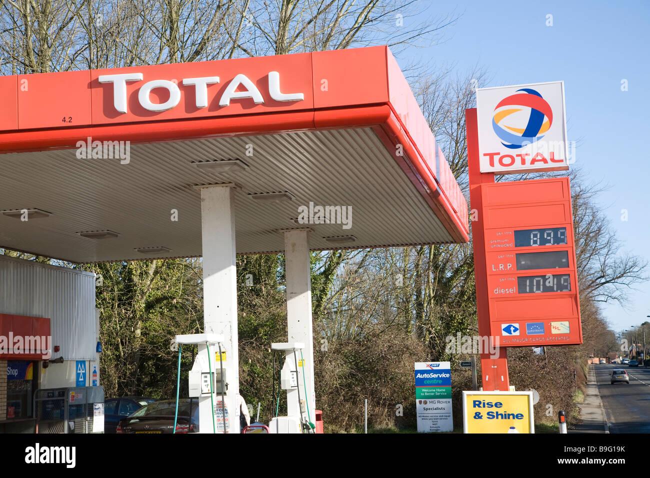Total petrol station Stock Photo