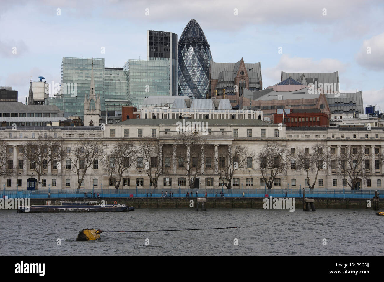 london england uk the gherkin sightseeing river thames Stock Photo - Alamy